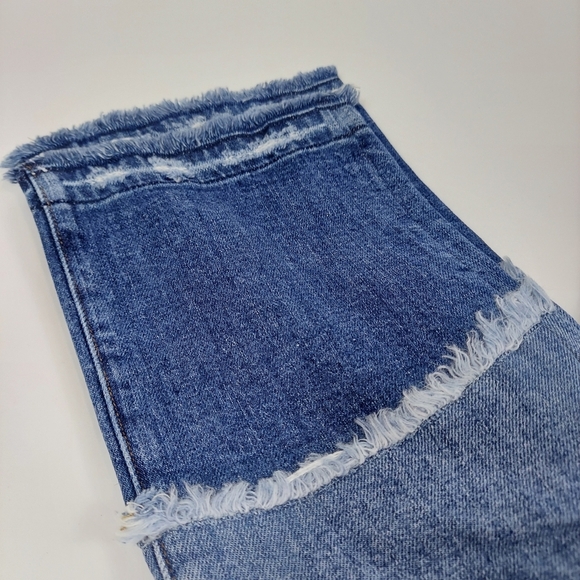 NWT Jonathan Simkhai River High Rise Straight Fray Hem Jeans - Picture 7 of 16